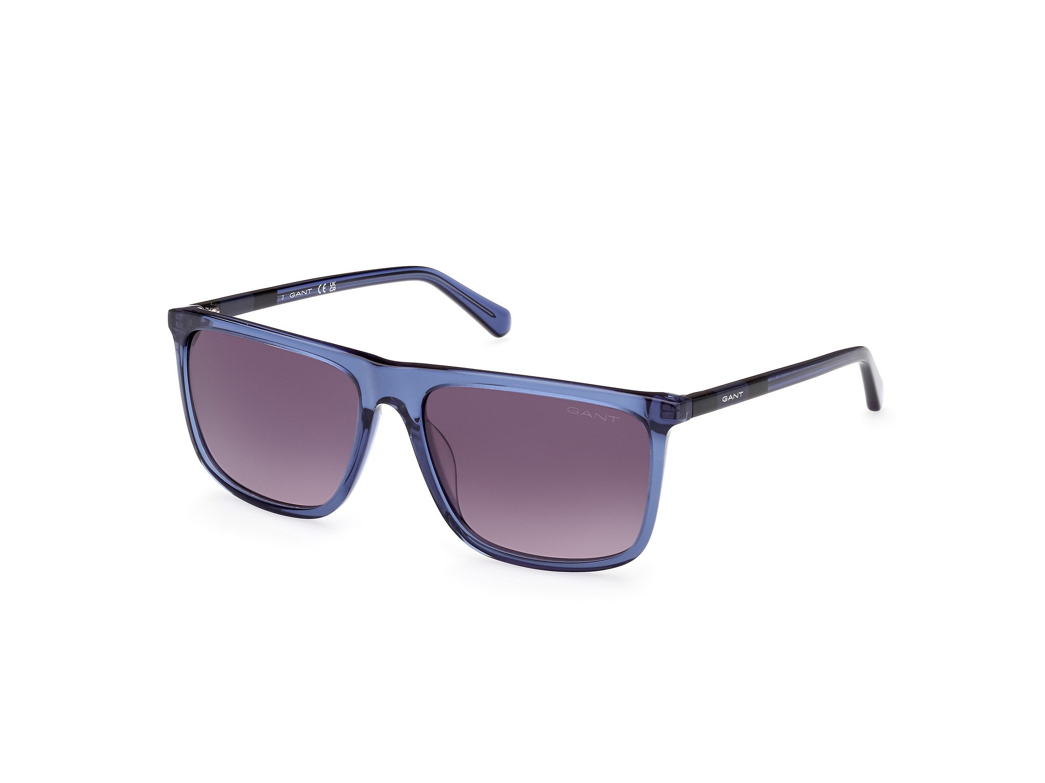 Gant Sunglasses Shiny Blue / Gradient Smoke - GA7219-5790B